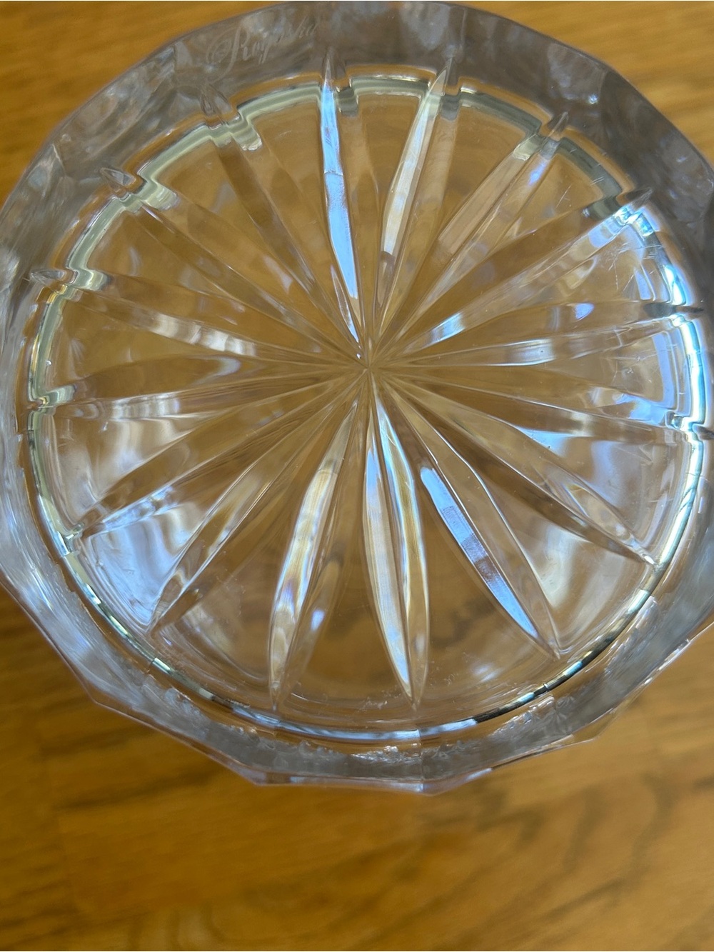 Crystal Cut Glass Cookie Jar - Clear - Picture 4 of 5